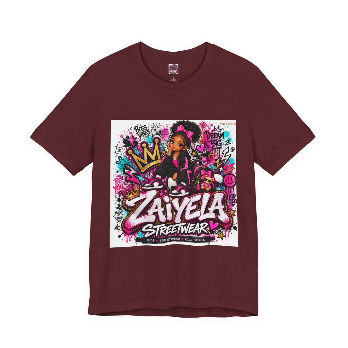 Zaiyela Streetwear Graffiti Tee