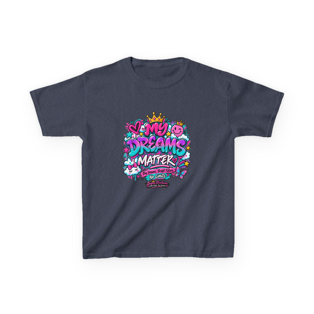 Kids T-Shirt — "My Dreams Matter" Colorful Graphic Tee