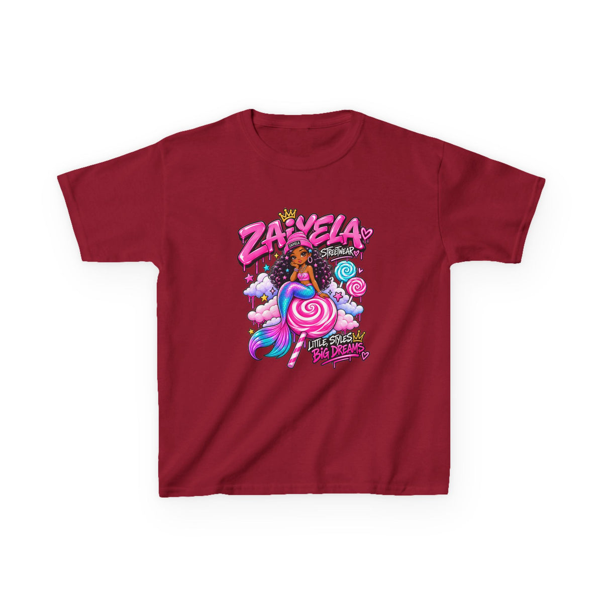 Kids Tee  Zaiyela  Candy Cloud Girl Graphic