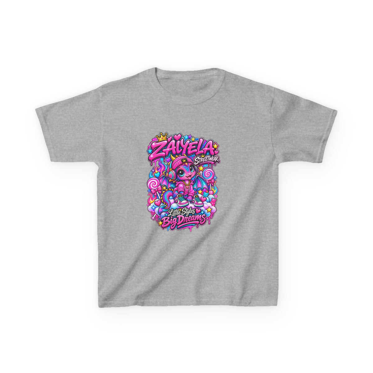 Kids Tee — Colorful Candy Galaxy "Zayelia" Graphic