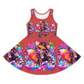 Girls' Sundress — Colorful 'Zaiyela' Streetwear Fox Print