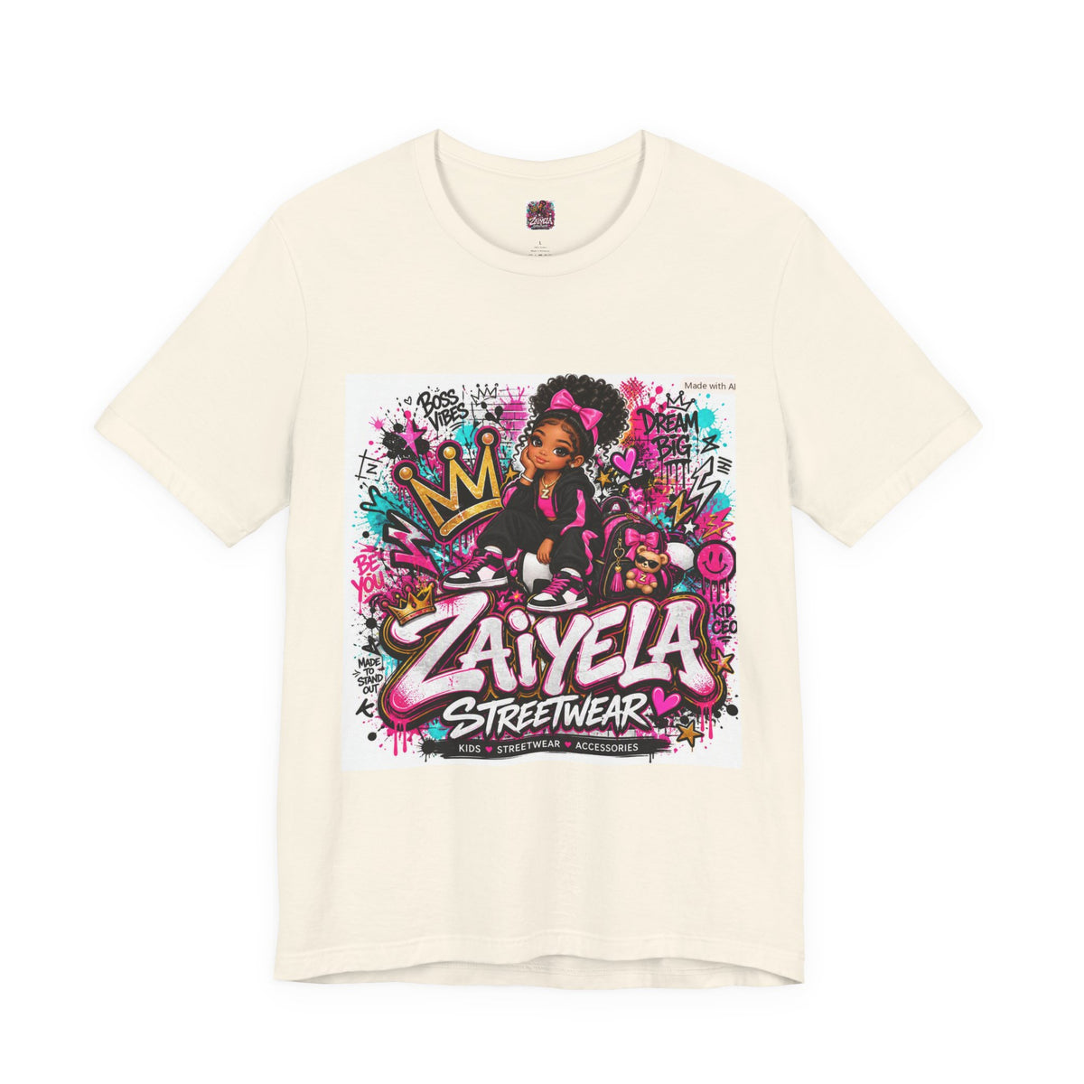 Zaiyela Streetwear Graffiti Tee