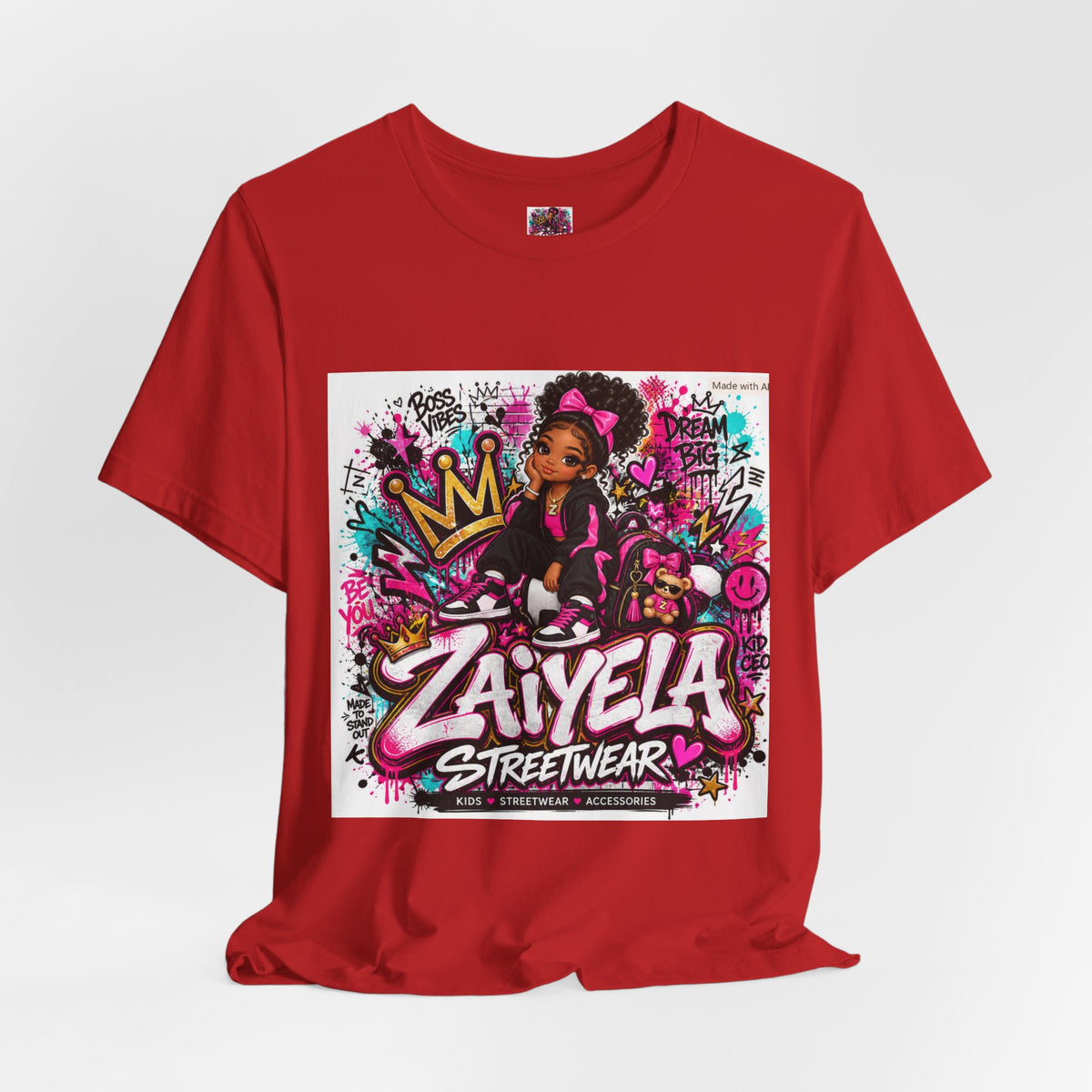 Zaiyela Streetwear Graffiti Tee
