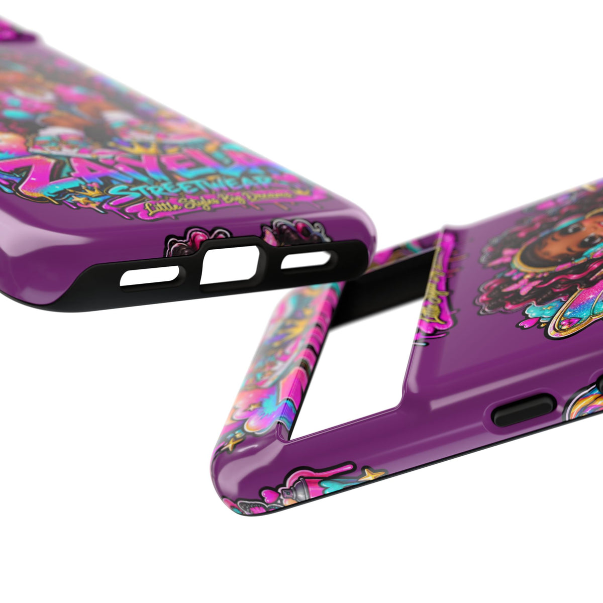 Cute Afro Rainbow Fairy Phone Case Fairy Streetwear Princess Protective Cover