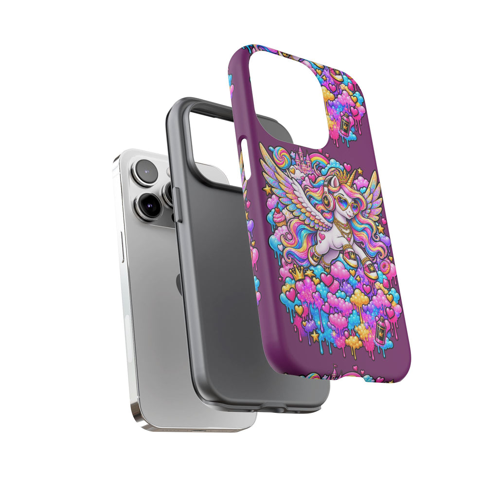 Unicorn Cute Tough Case — Colorful Rainbow Pegasus Phone Case