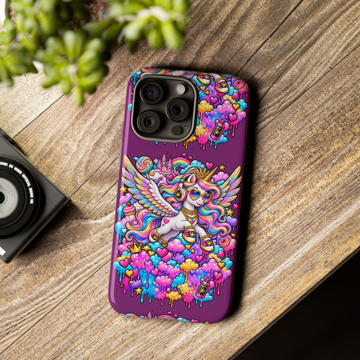 Unicorn Cute Tough Case — Colorful Rainbow Pegasus Phone Case