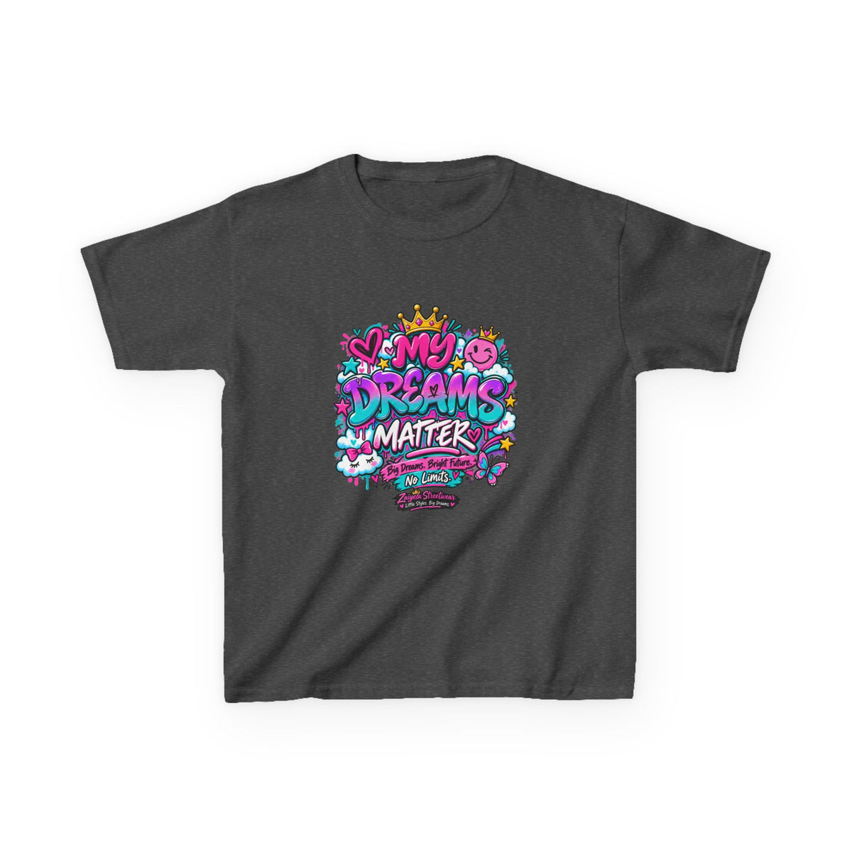 Kids T-Shirt — "My Dreams Matter" Colorful Graphic Tee