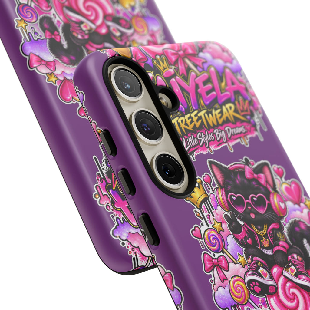 Cute Black Cat Candy Phone Case — Zaiyela Streetwear Magical Kitty