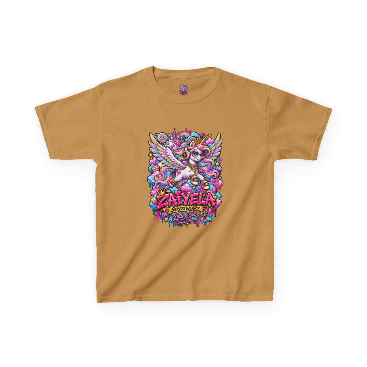 Kids Tee — Colorful Pegasus Dragon Graphic