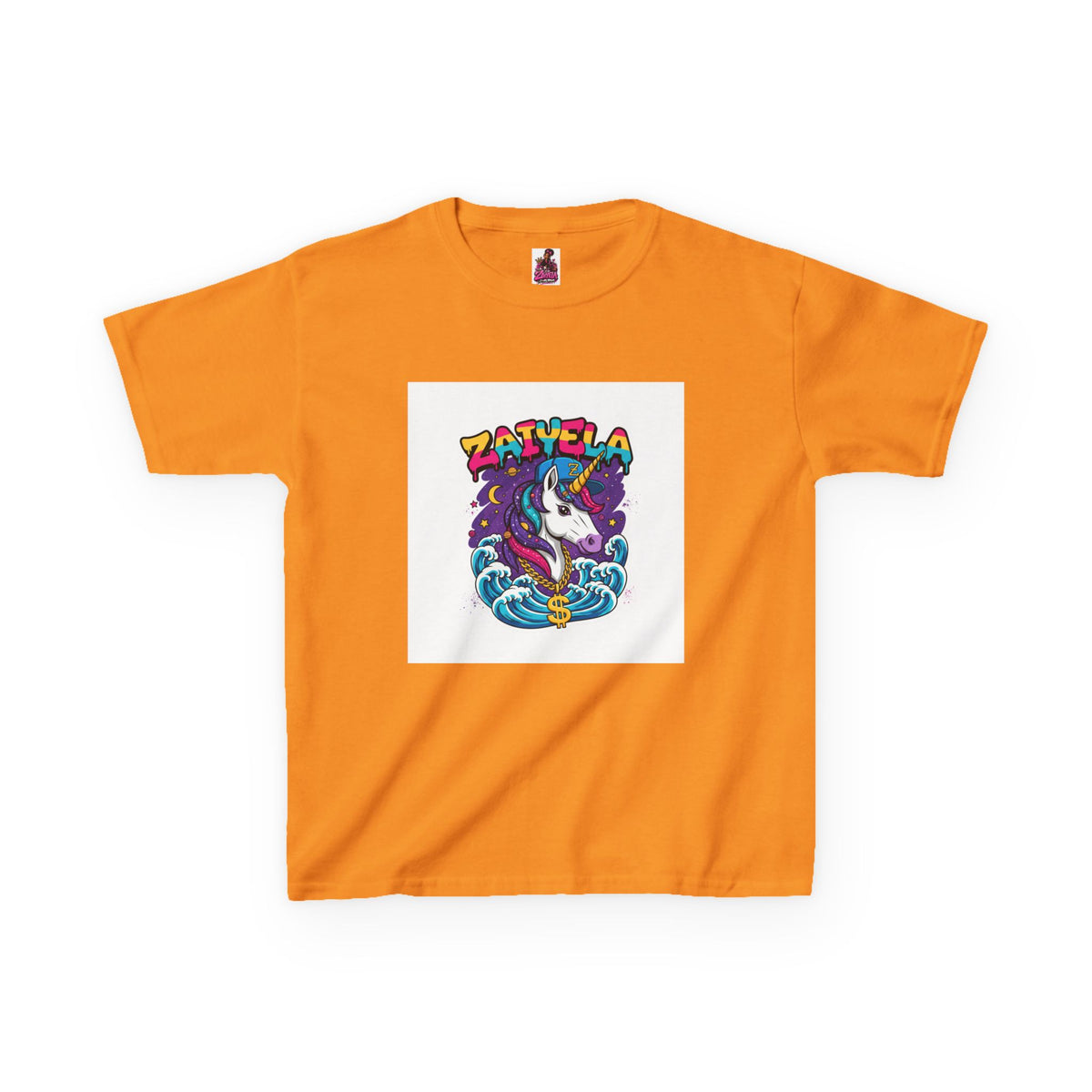 Kids T-Shirt Colorful Surf Unicorn Graphic