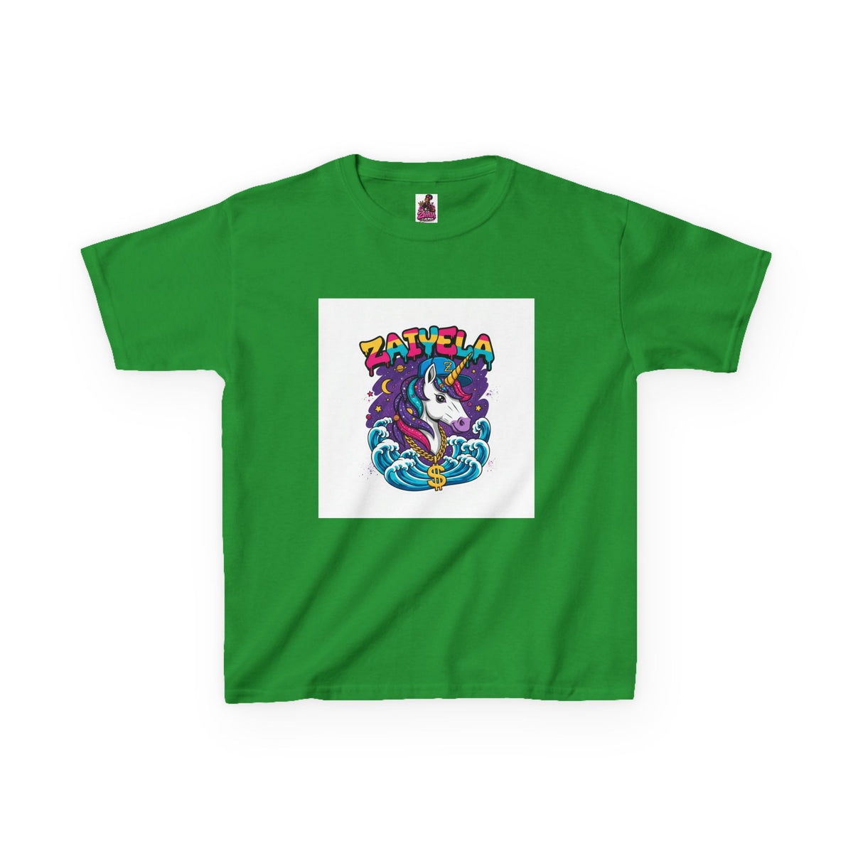 Kids T-Shirt Colorful Surf Unicorn Graphic