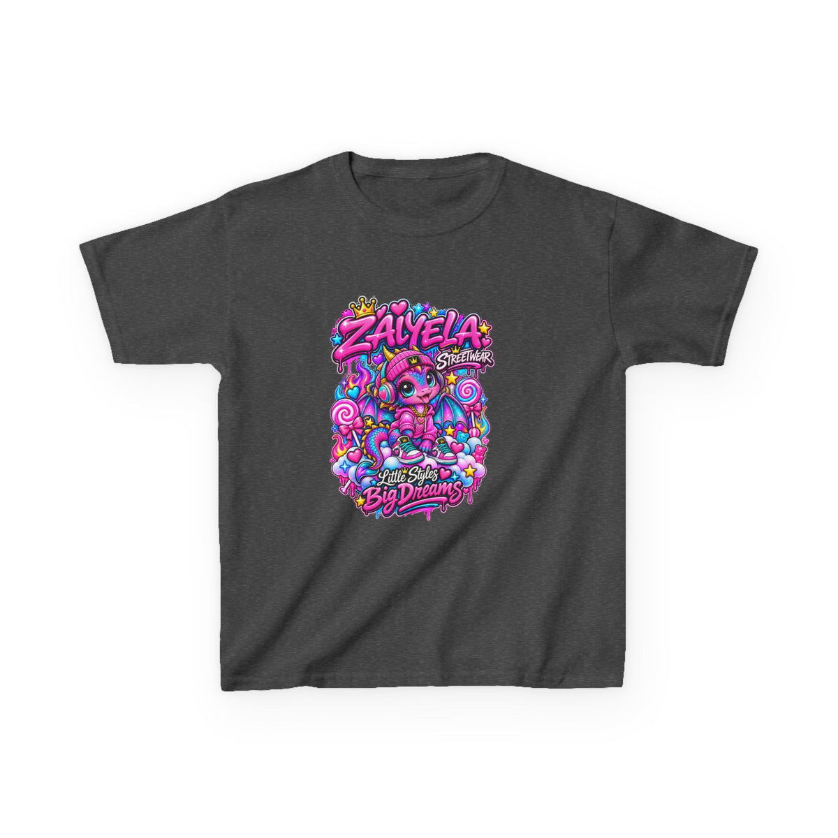 Kids Tee — Colorful Candy Galaxy "Zayelia" Graphic