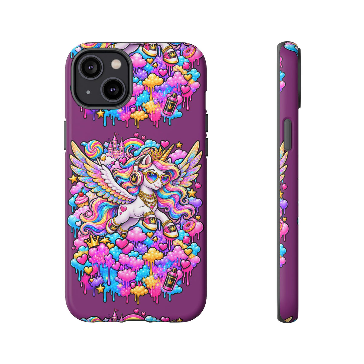 Unicorn Cute Tough Case — Colorful Rainbow Pegasus Phone Case