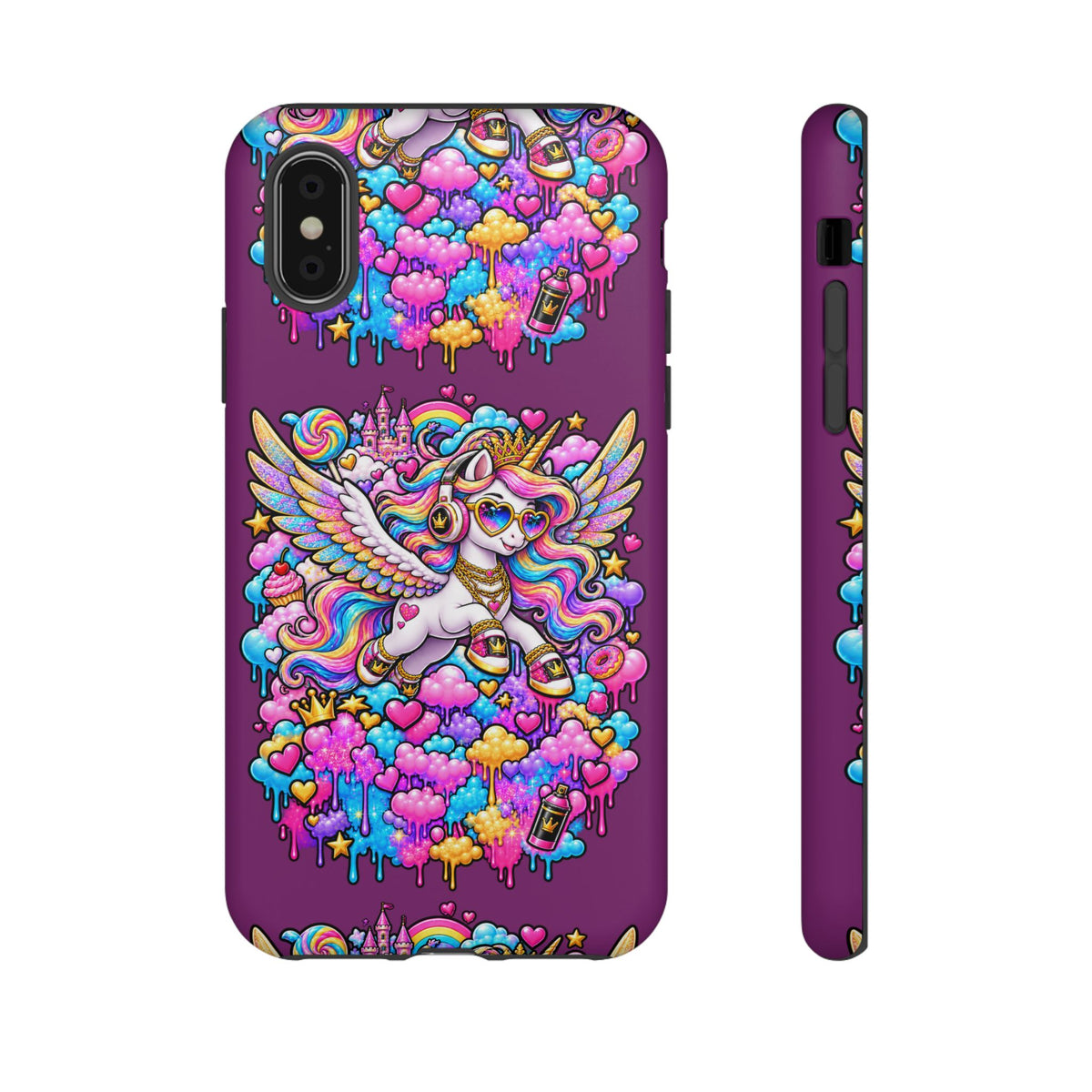 Unicorn Cute Tough Case — Colorful Rainbow Pegasus Phone Case