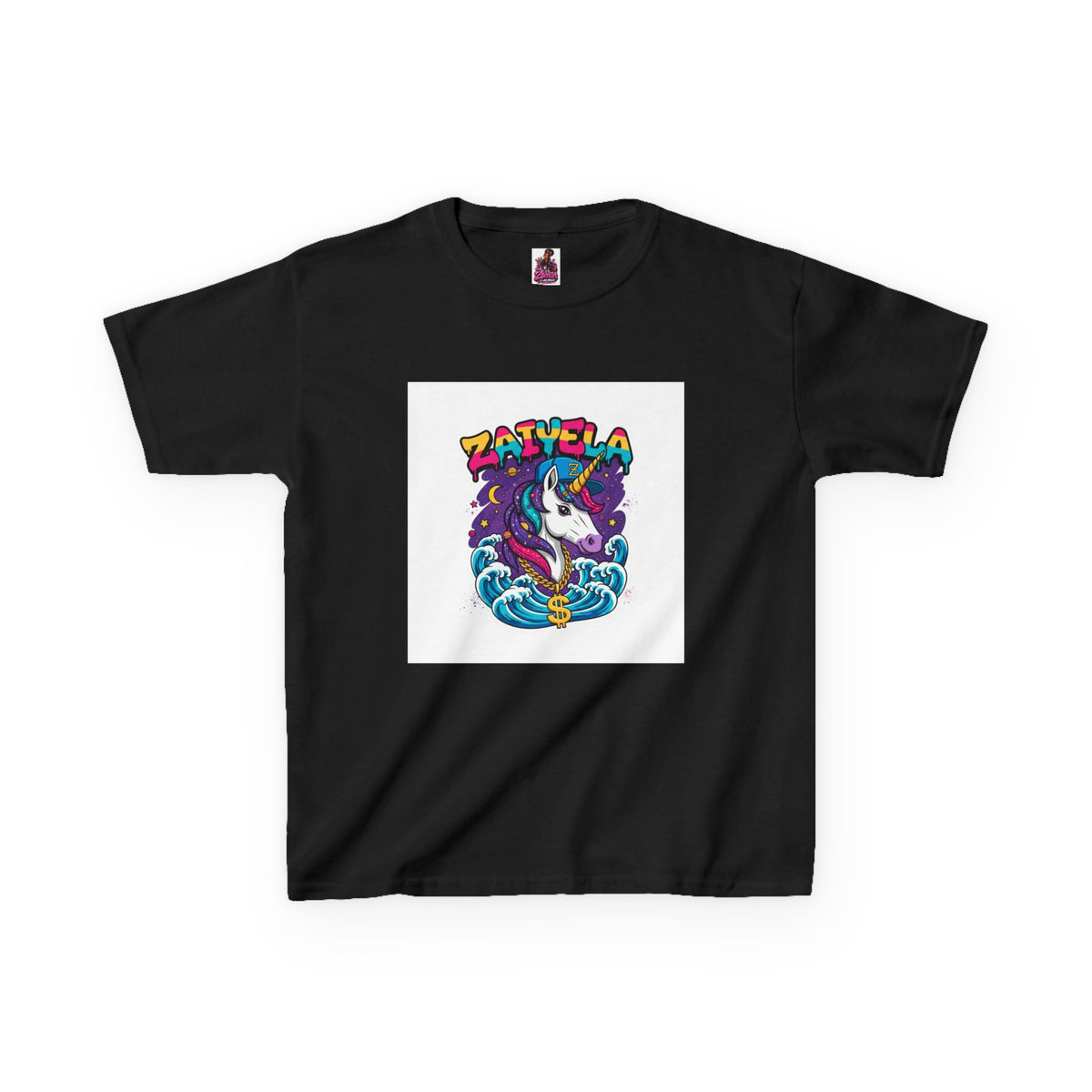 Kids T-Shirt Colorful Surf Unicorn Graphic
