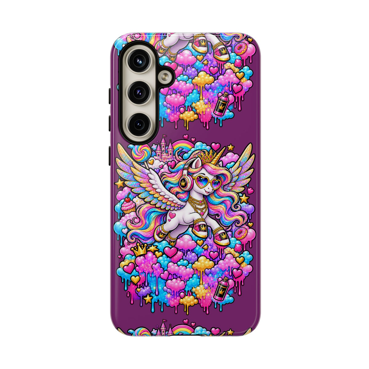 Unicorn Cute Tough Case — Colorful Rainbow Pegasus Phone Case