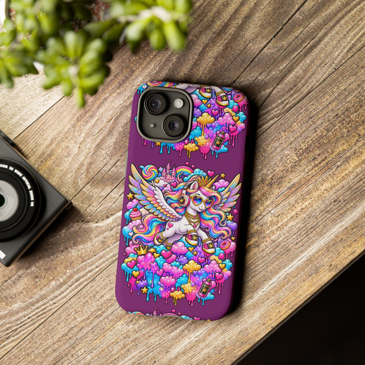 Unicorn Cute Tough Case — Colorful Rainbow Pegasus Phone Case