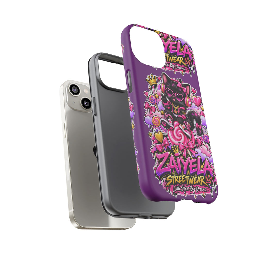 Cute Black Cat Candy Phone Case — Zaiyela Streetwear Magical Kitty