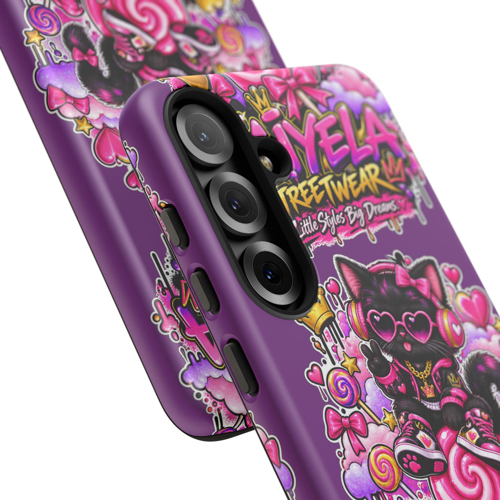 Cute Black Cat Candy Phone Case — Zaiyela Streetwear Magical Kitty