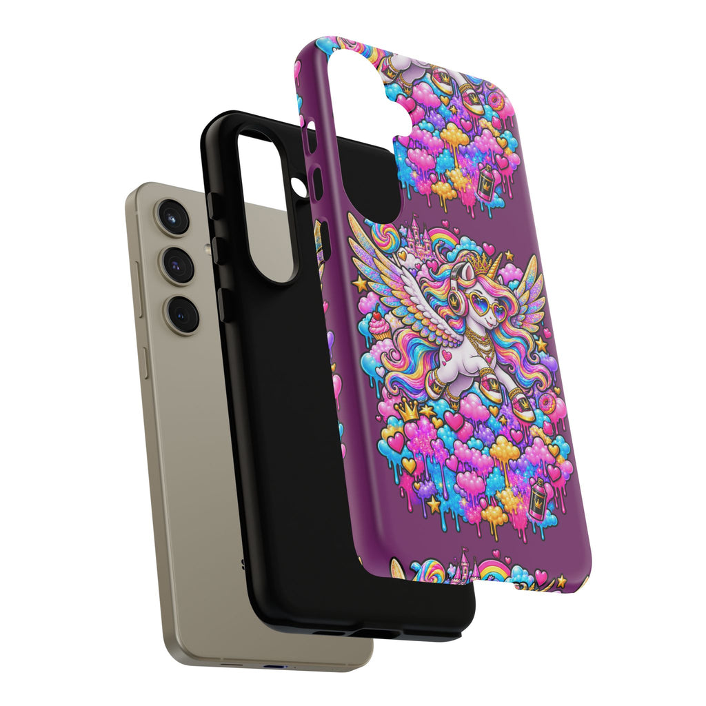 Unicorn Cute Tough Case — Colorful Rainbow Pegasus Phone Case