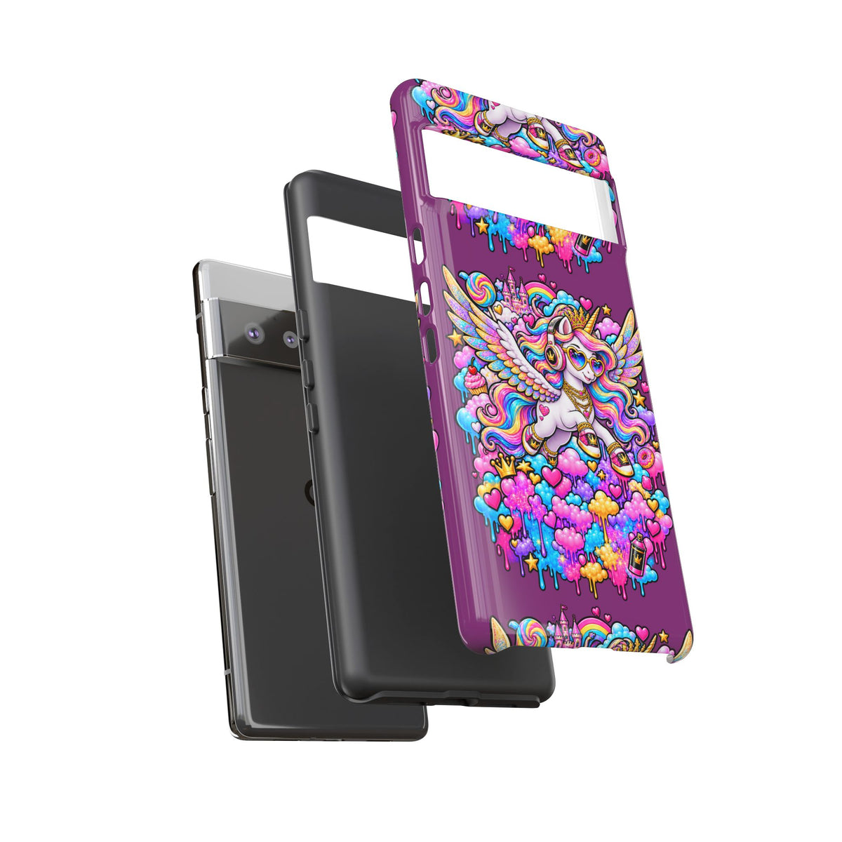 Unicorn Cute Tough Case — Colorful Rainbow Pegasus Phone Case