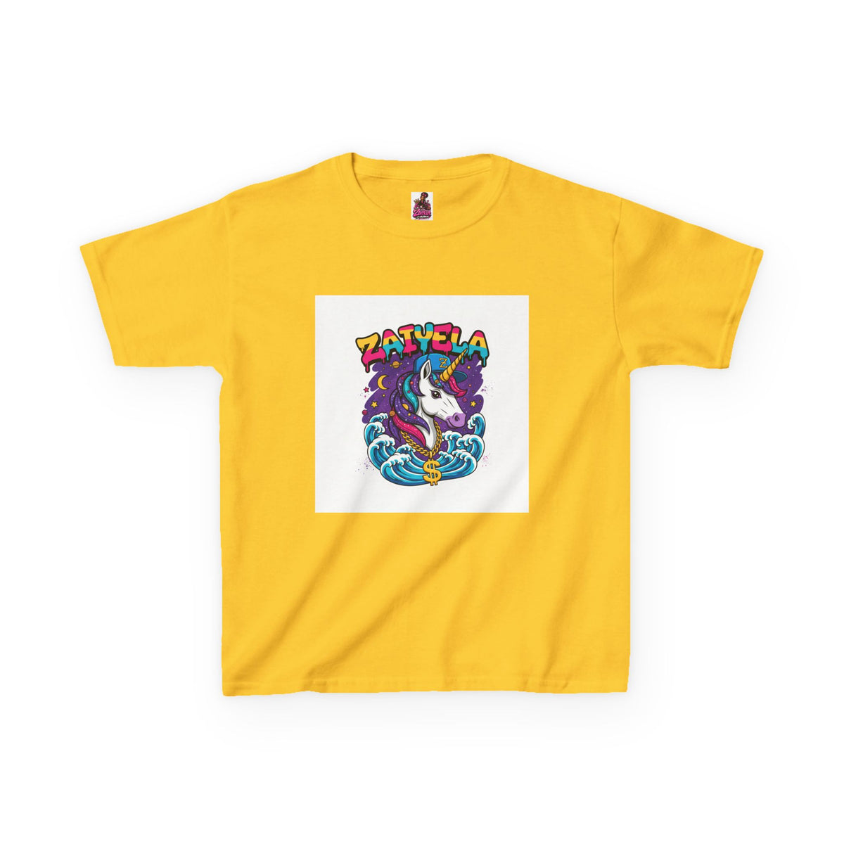 Kids T-Shirt Colorful Surf Unicorn Graphic
