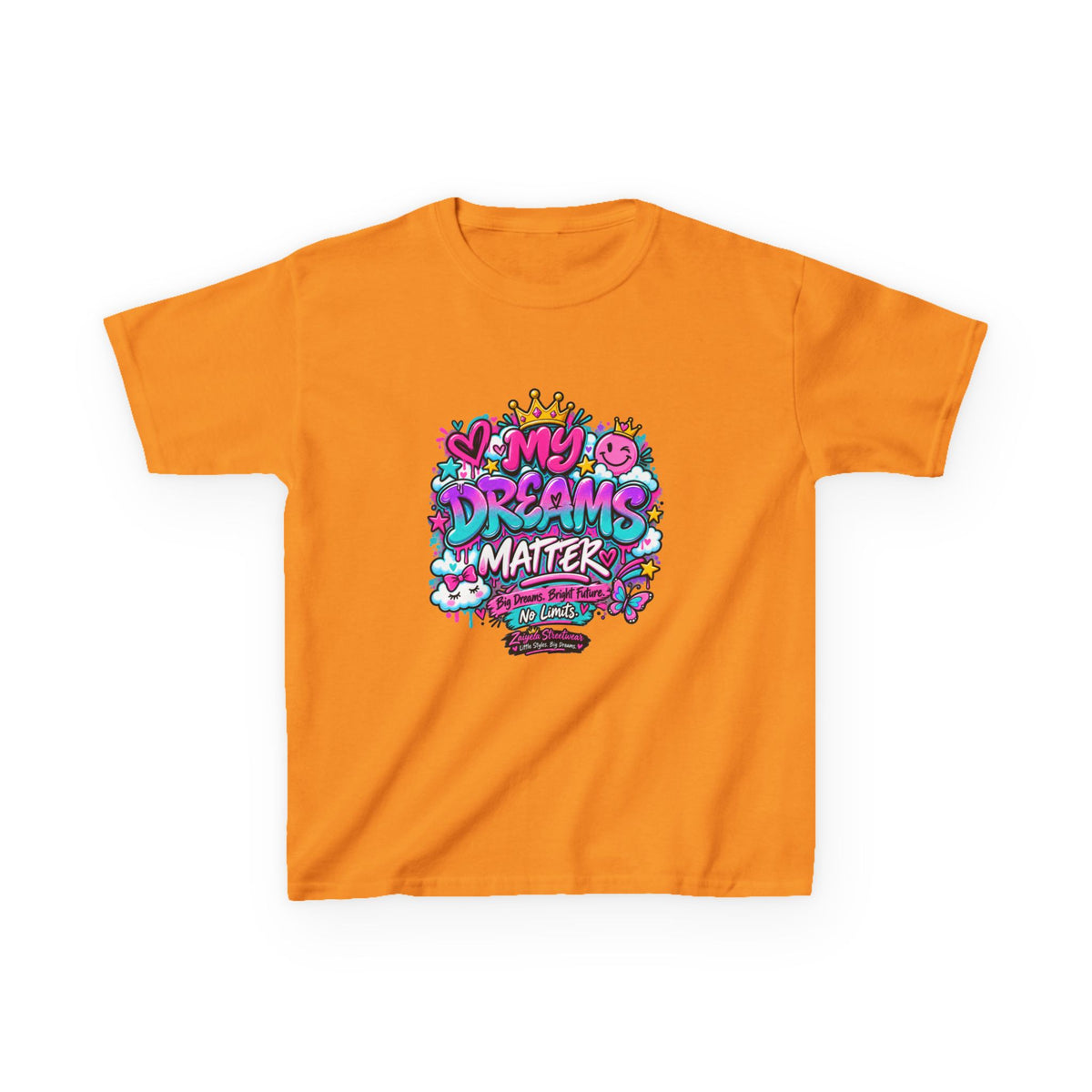 Kids T-Shirt — "My Dreams Matter" Colorful Graphic Tee