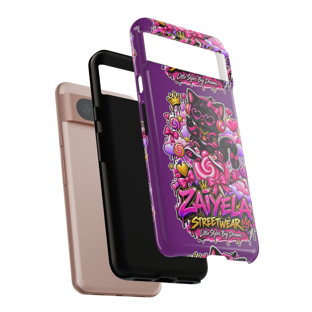 Cute Black Cat Candy Phone Case — Zaiyela Streetwear Magical Kitty