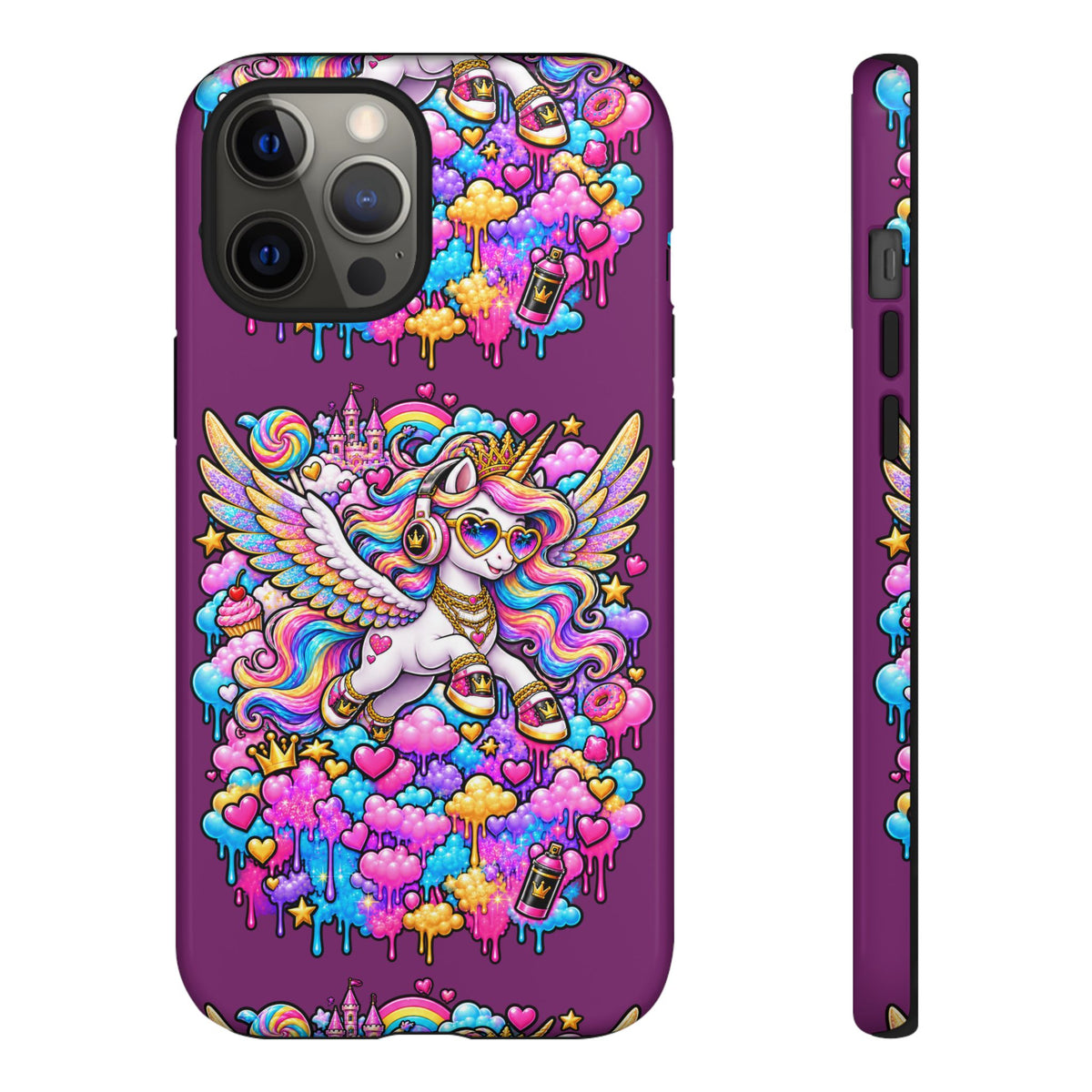 Unicorn Cute Tough Case — Colorful Rainbow Pegasus Phone Case