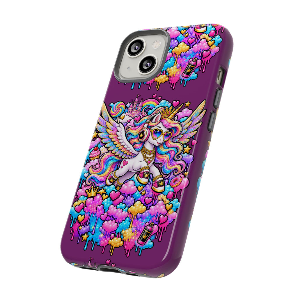 Unicorn Cute Tough Case — Colorful Rainbow Pegasus Phone Case