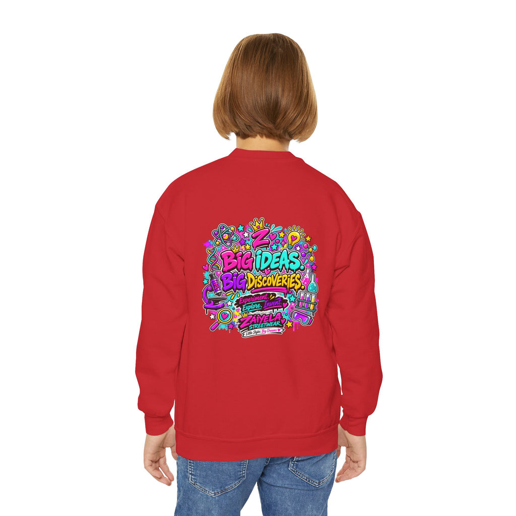 Future Scientist Youth Sweatshirt — Bright STEM Crewneck for Kids