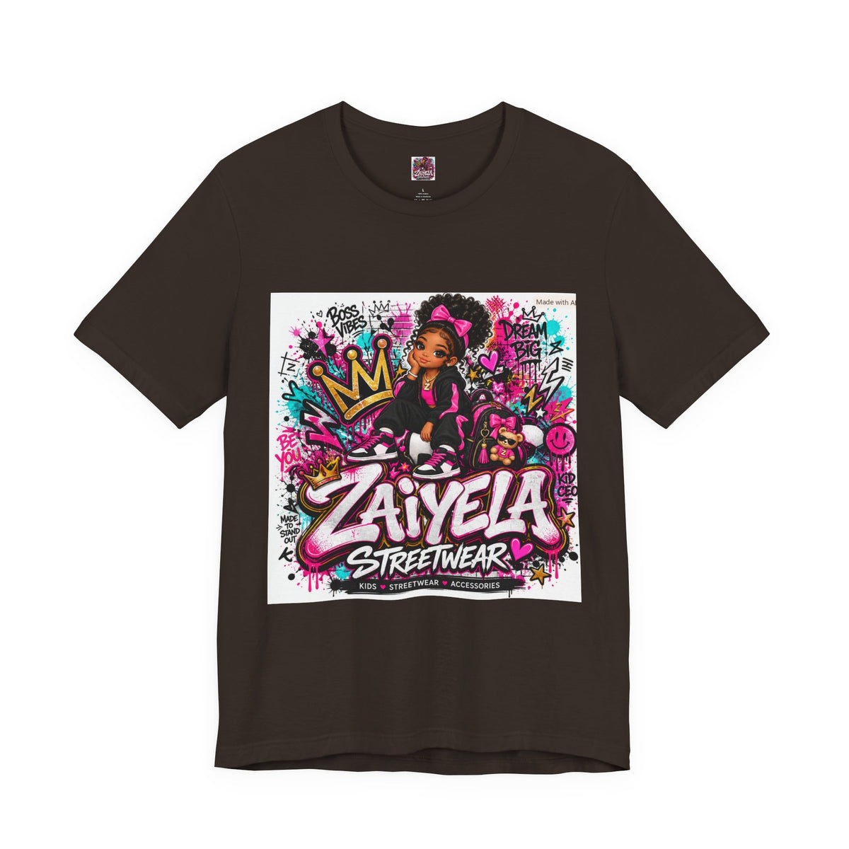 Zaiyela Streetwear Graffiti Tee