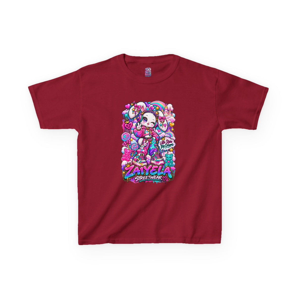Kids Tee — Colorful Anime Candy Character Bunny Candy Dream