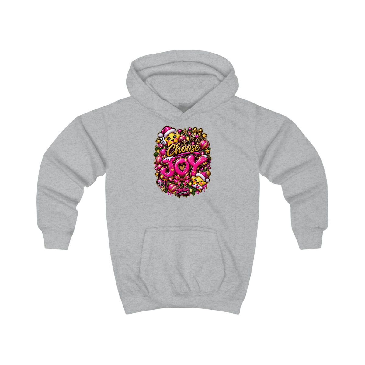 Kids Hoodie Choose Joy Holiday Graphic Hoodie for Kids