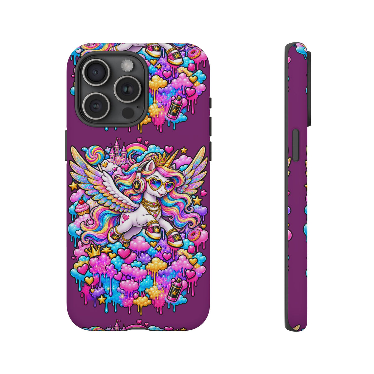 Unicorn Cute Tough Case — Colorful Rainbow Pegasus Phone Case