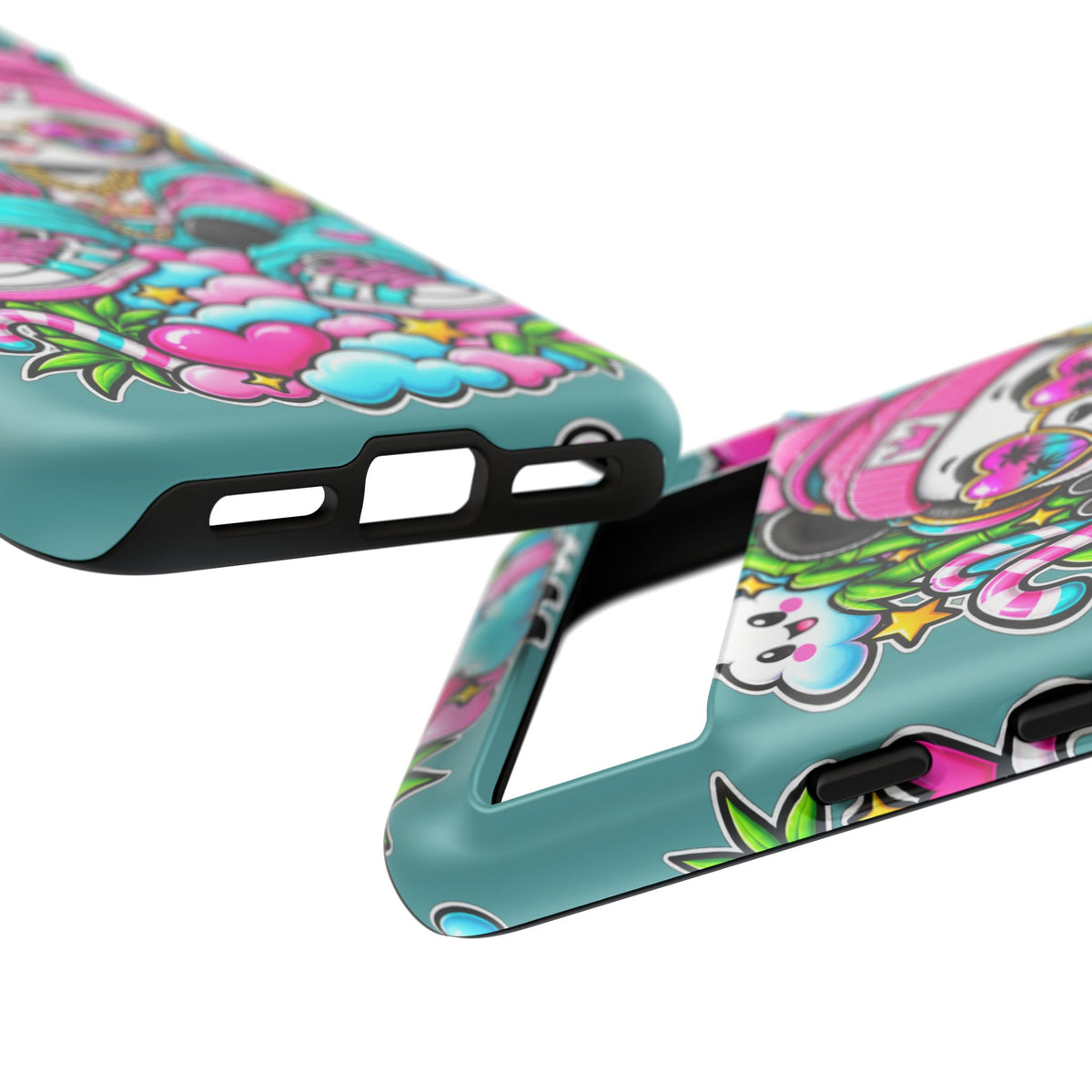 Cute Panda Phone Case Glam Panda Tropical Design