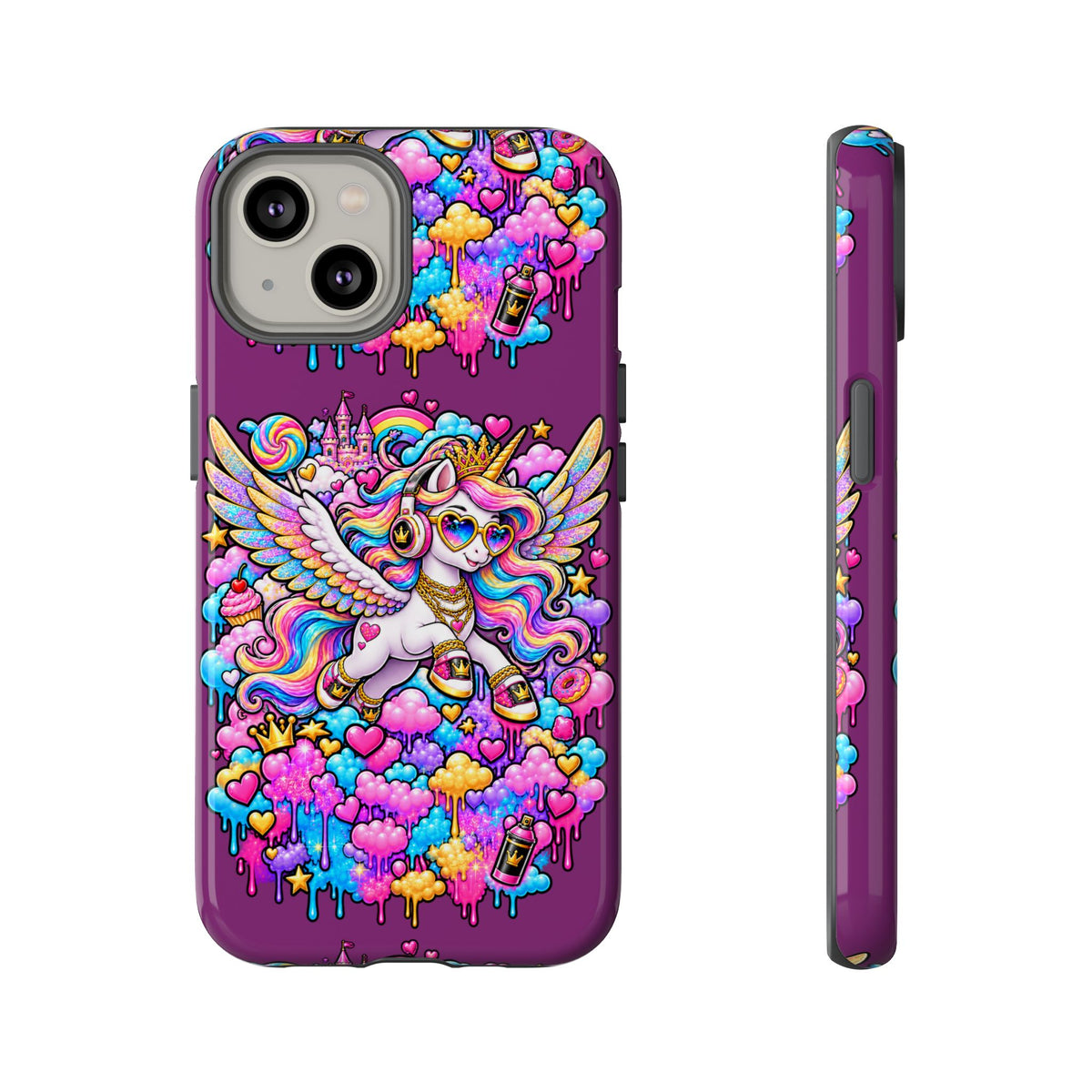Unicorn Cute Tough Case — Colorful Rainbow Pegasus Phone Case