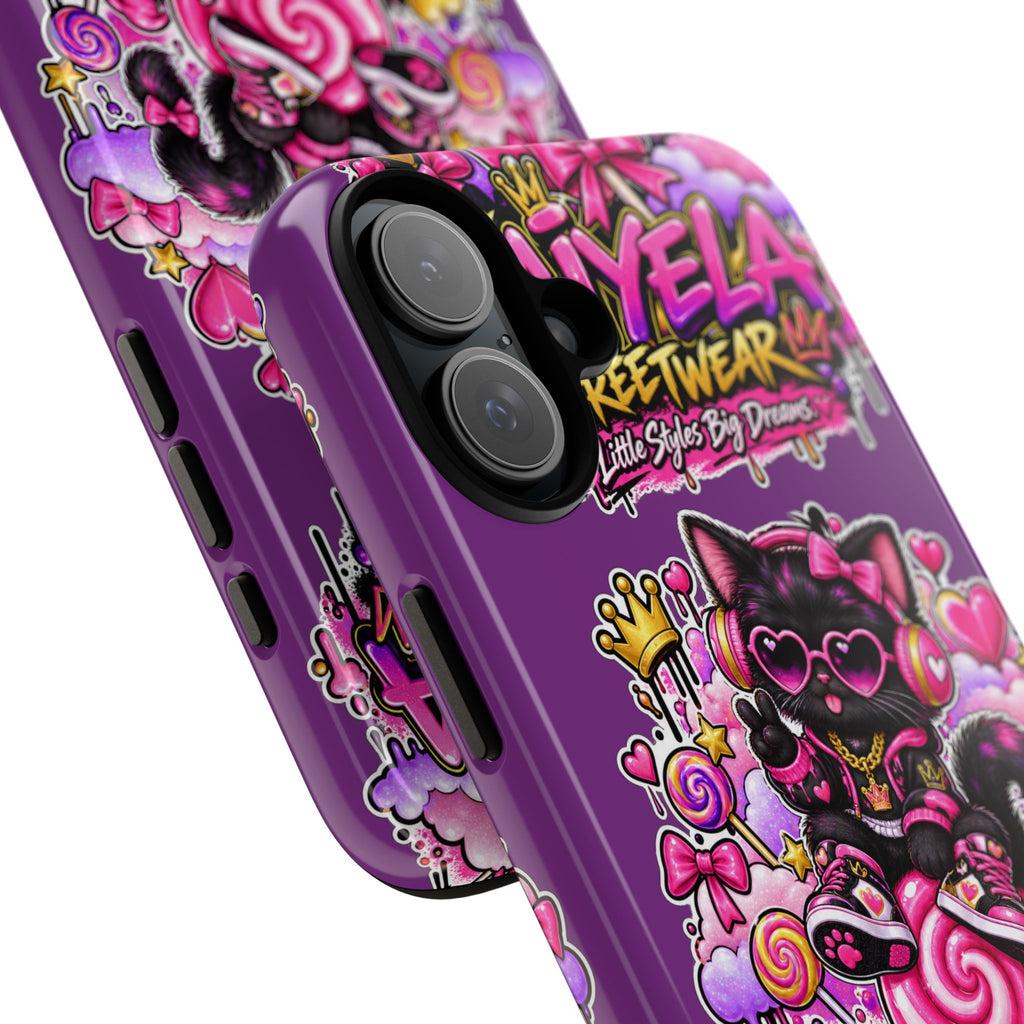 Cute Black Cat Candy Phone Case — Zaiyela Streetwear Magical Kitty