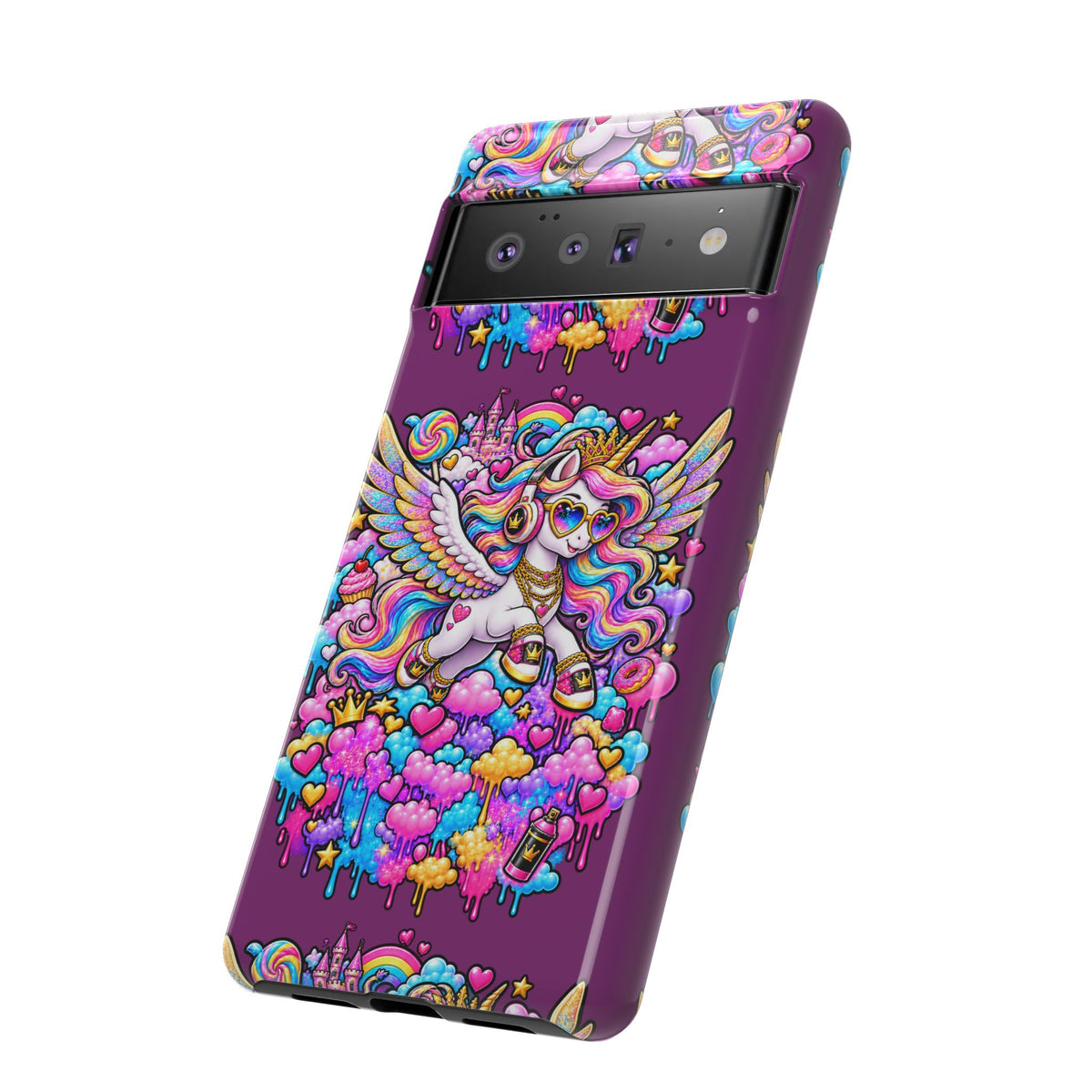 Unicorn Cute Tough Case — Colorful Rainbow Pegasus Phone Case