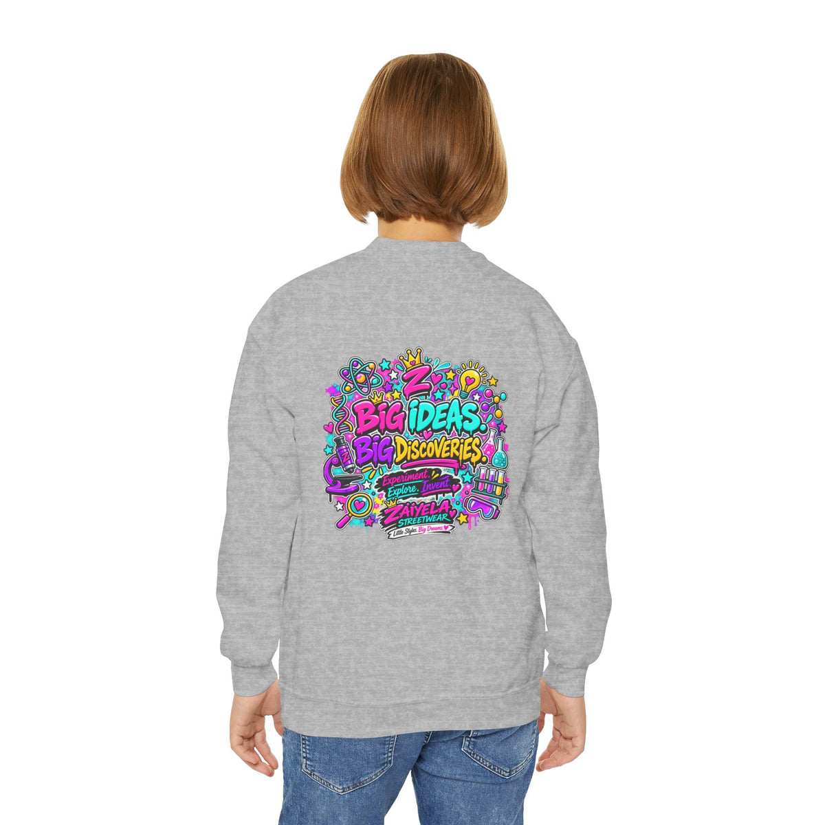 Future Scientist Youth Sweatshirt — Bright STEM Crewneck for Kids