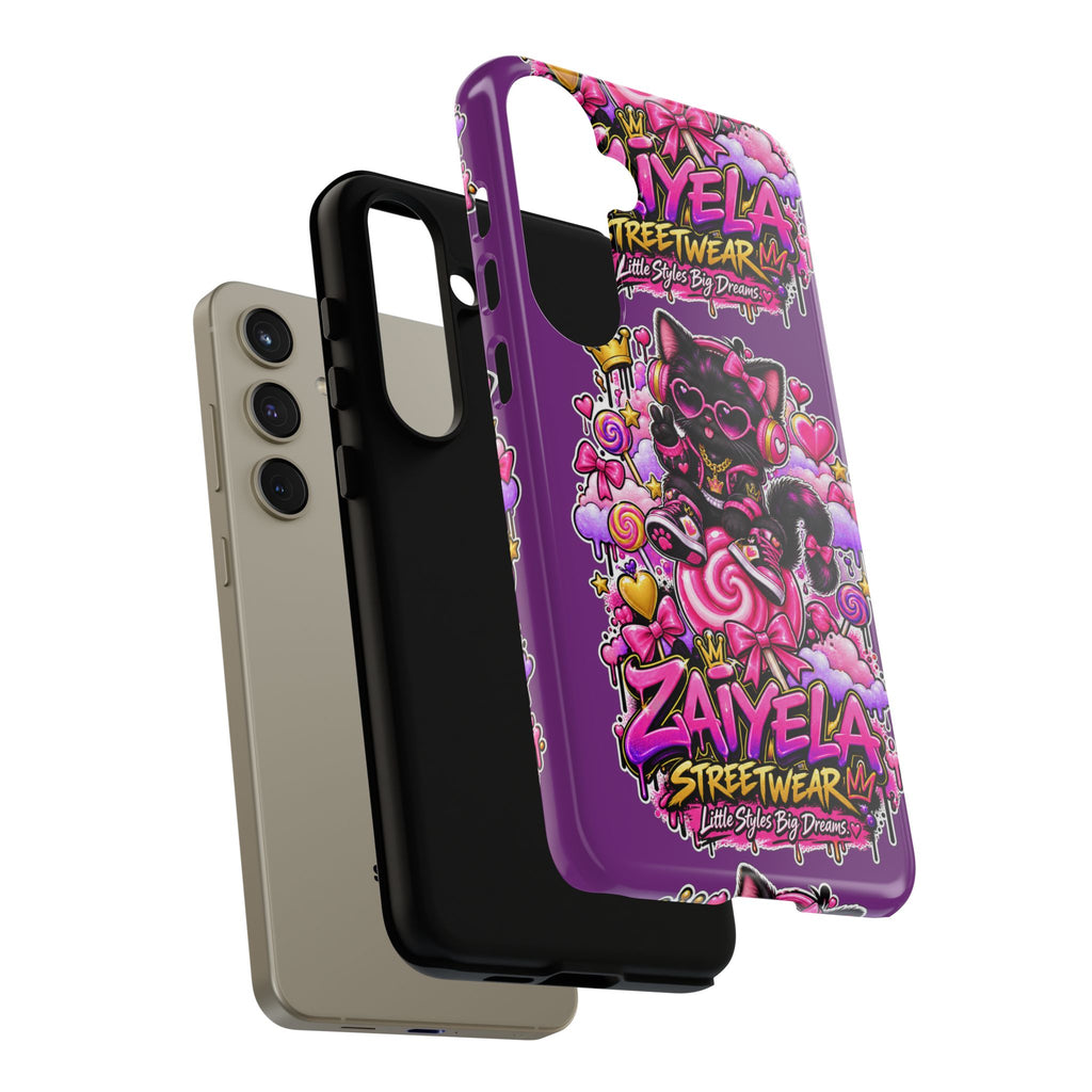 Cute Black Cat Candy Phone Case — Zaiyela Streetwear Magical Kitty