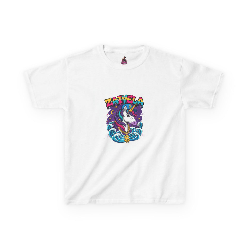 Kids T-Shirt Colorful Surf Unicorn Graphic