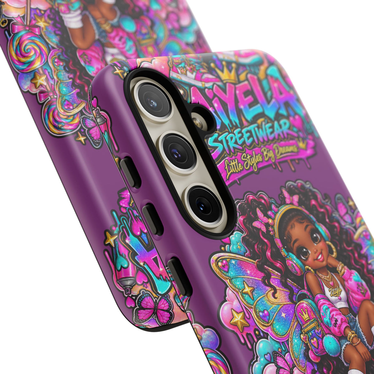 Cute Afro Rainbow Fairy Phone Case Fairy Streetwear Princess Protective Cover