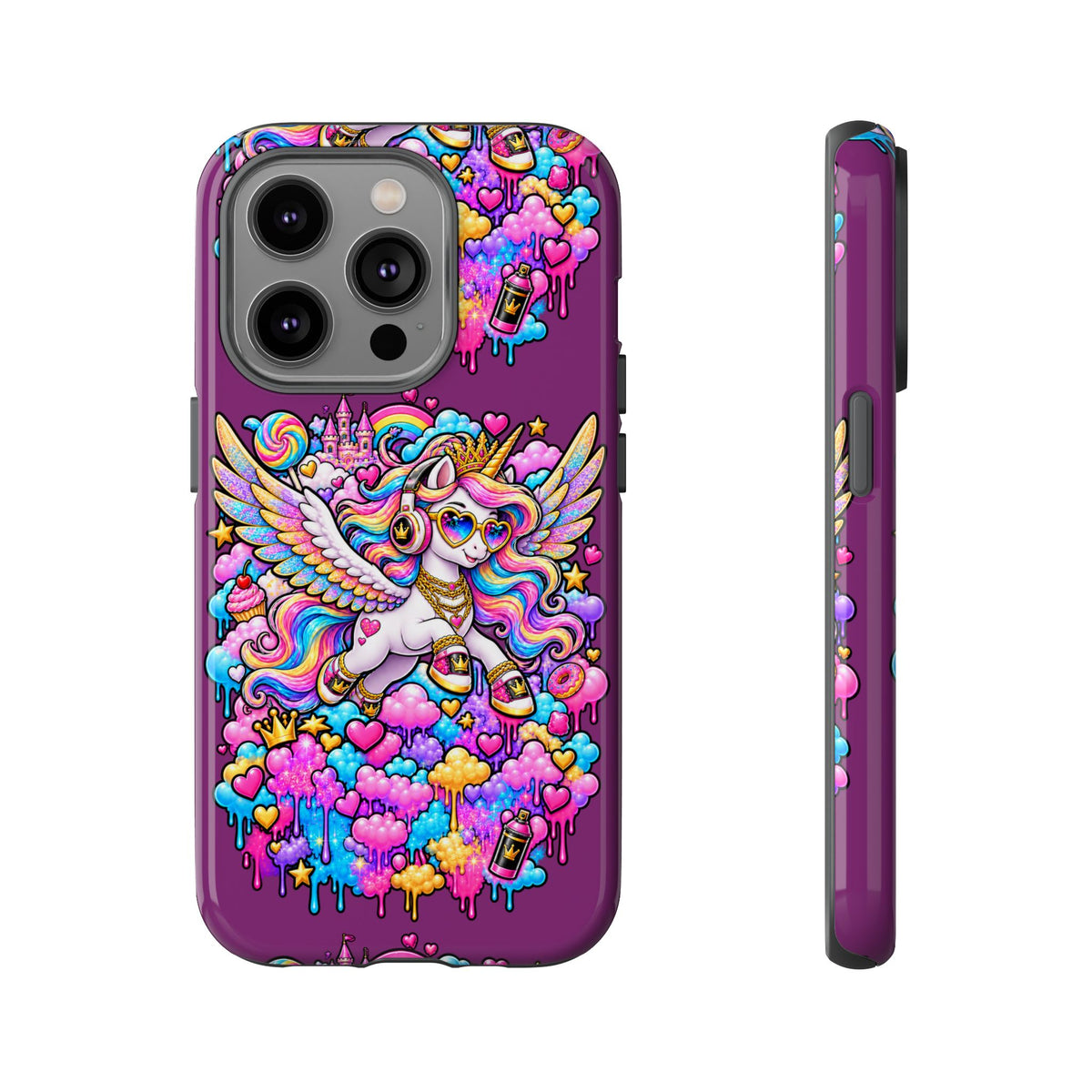 Unicorn Cute Tough Case — Colorful Rainbow Pegasus Phone Case