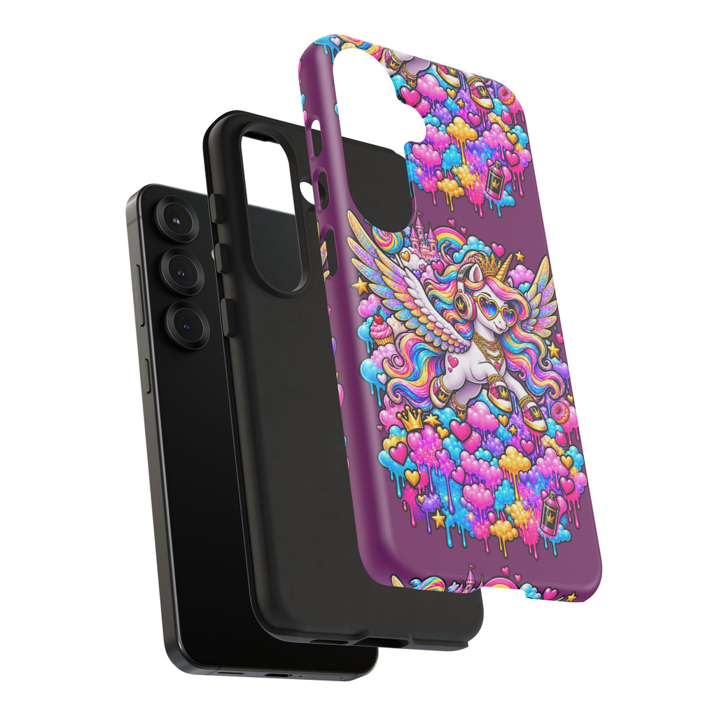 Unicorn Cute Tough Case — Colorful Rainbow Pegasus Phone Case