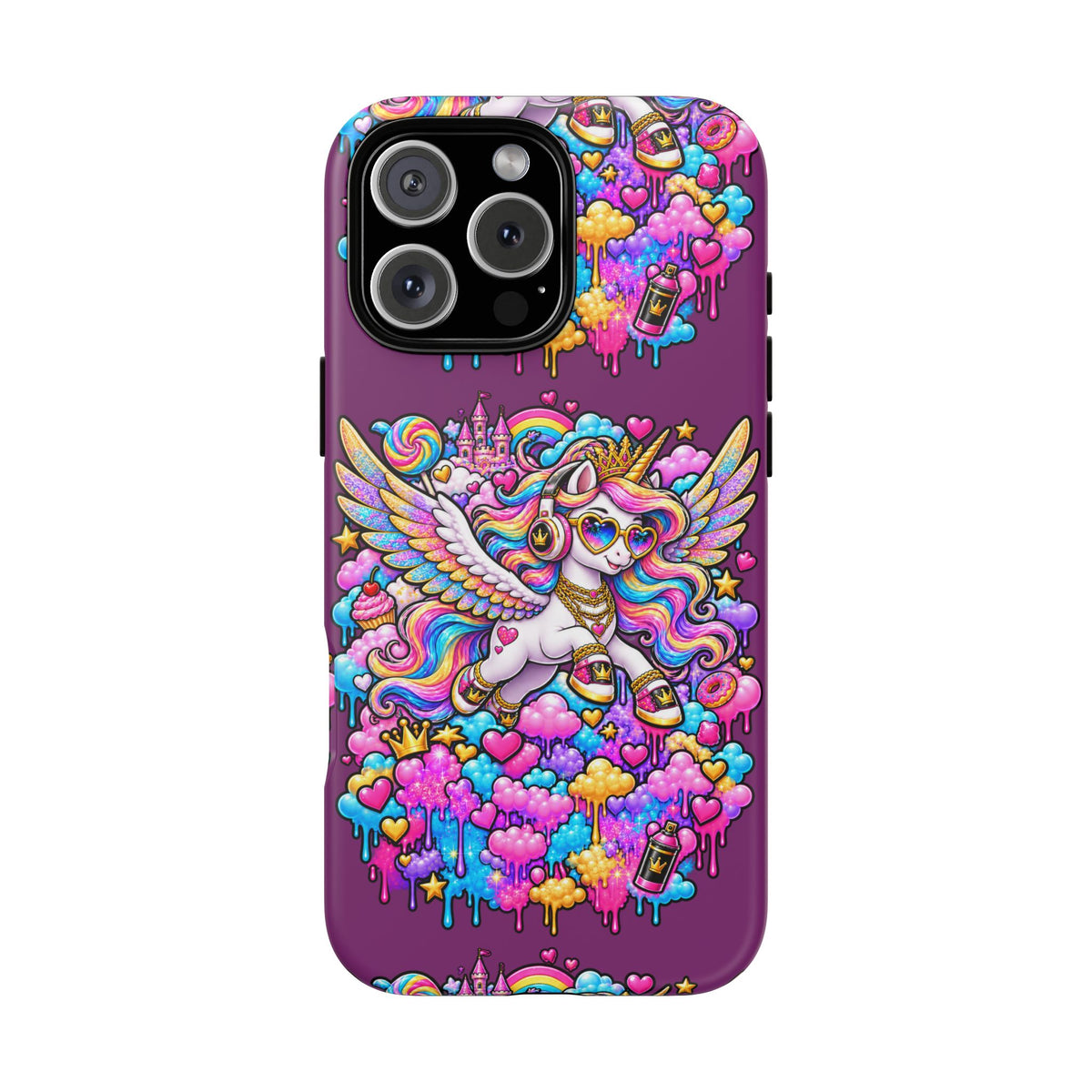 Unicorn Cute Tough Case — Colorful Rainbow Pegasus Phone Case