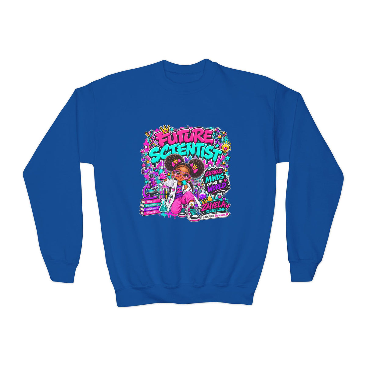 Future Scientist Youth Sweatshirt — Bright STEM Crewneck for Kids
