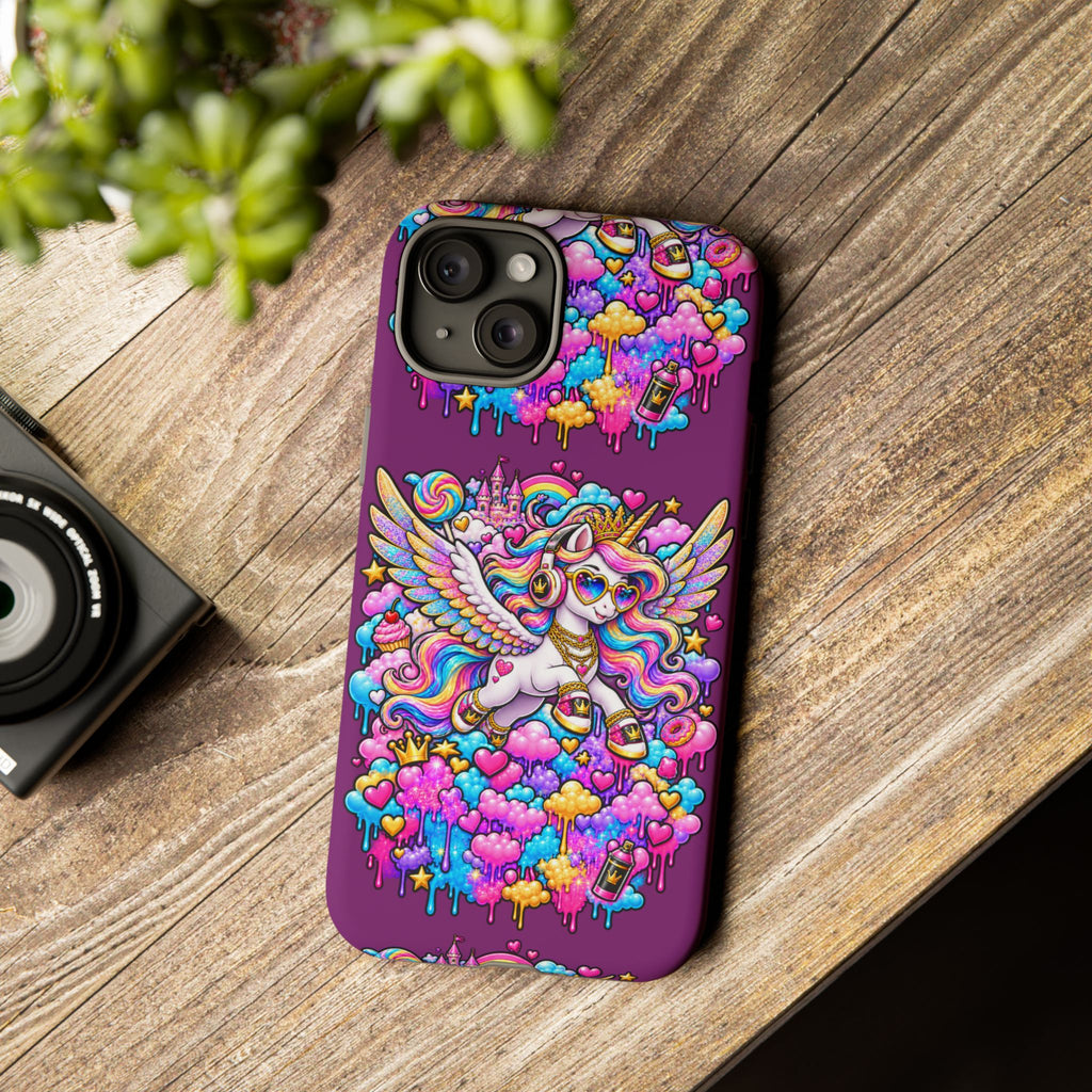 Unicorn Cute Tough Case — Colorful Rainbow Pegasus Phone Case