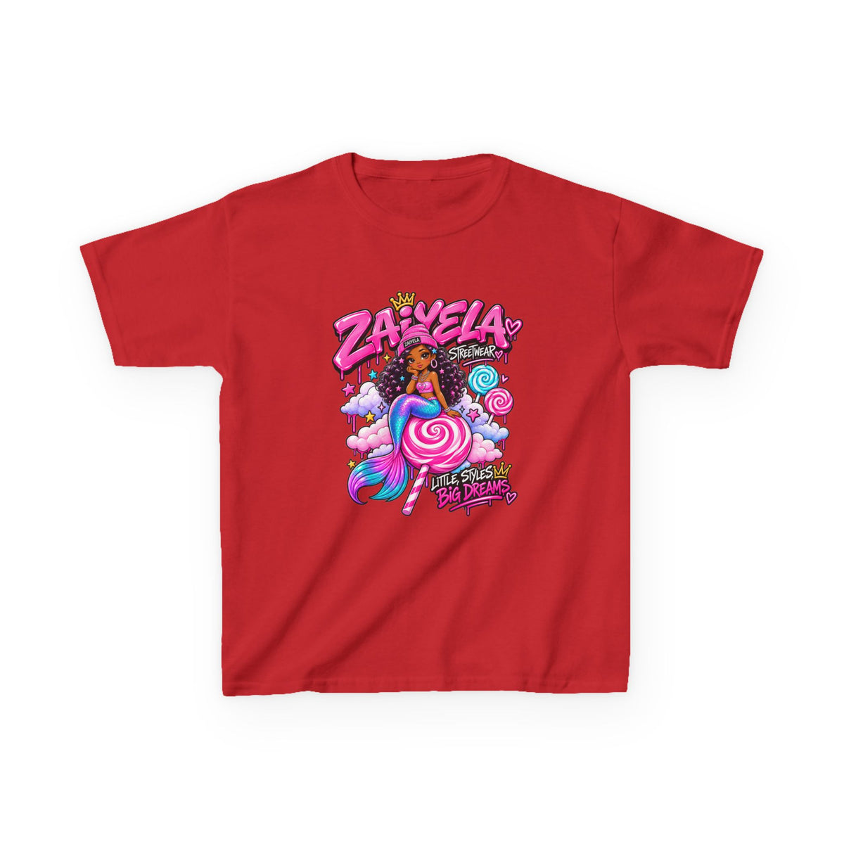 Kids Tee  Zaiyela  Candy Cloud Girl Graphic