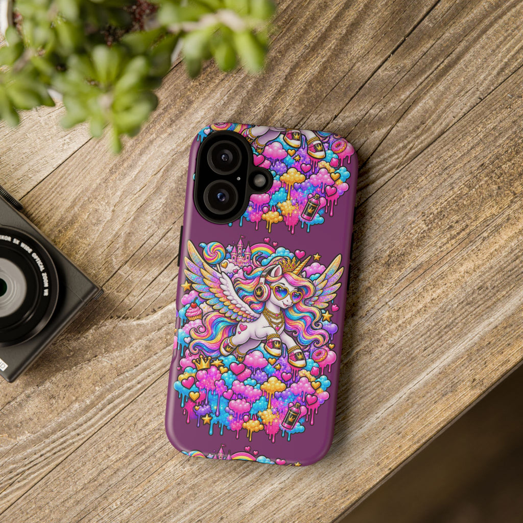 Unicorn Cute Tough Case — Colorful Rainbow Pegasus Phone Case